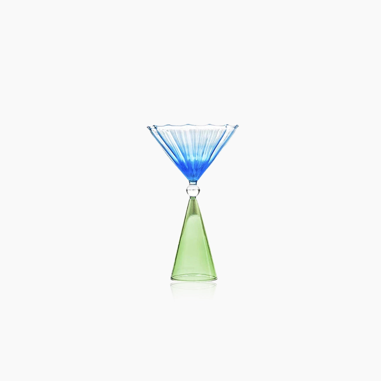 Colorful Cocktail Glass - Cone Shaped Borosilicate Drinkware