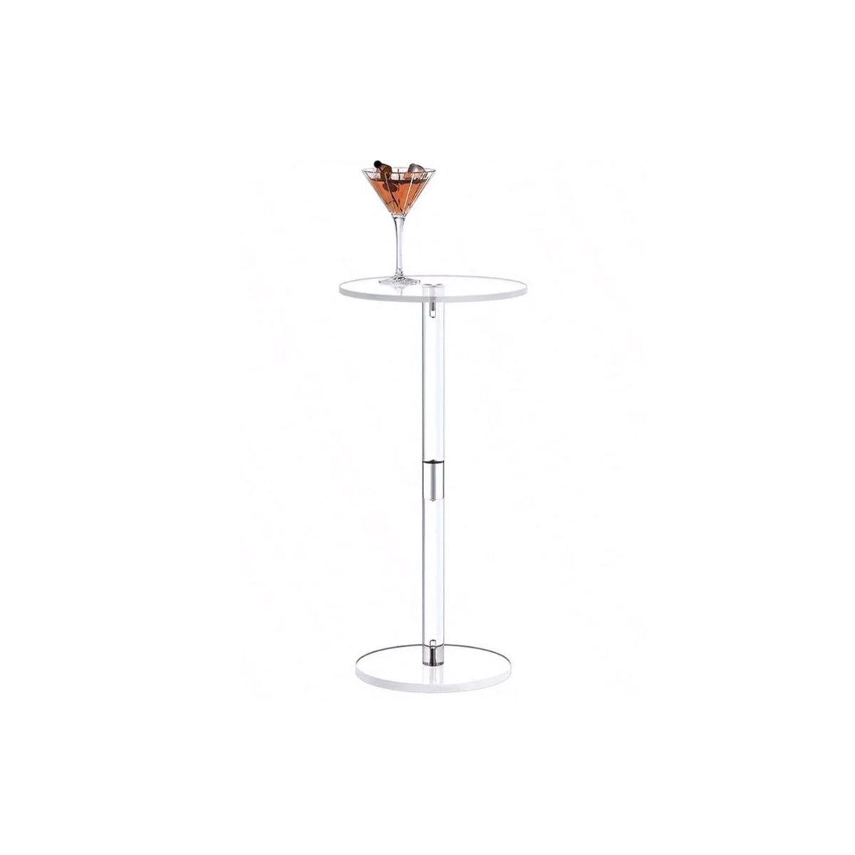 Transparent Acrylic Side Table - Mini Modern Compact Design