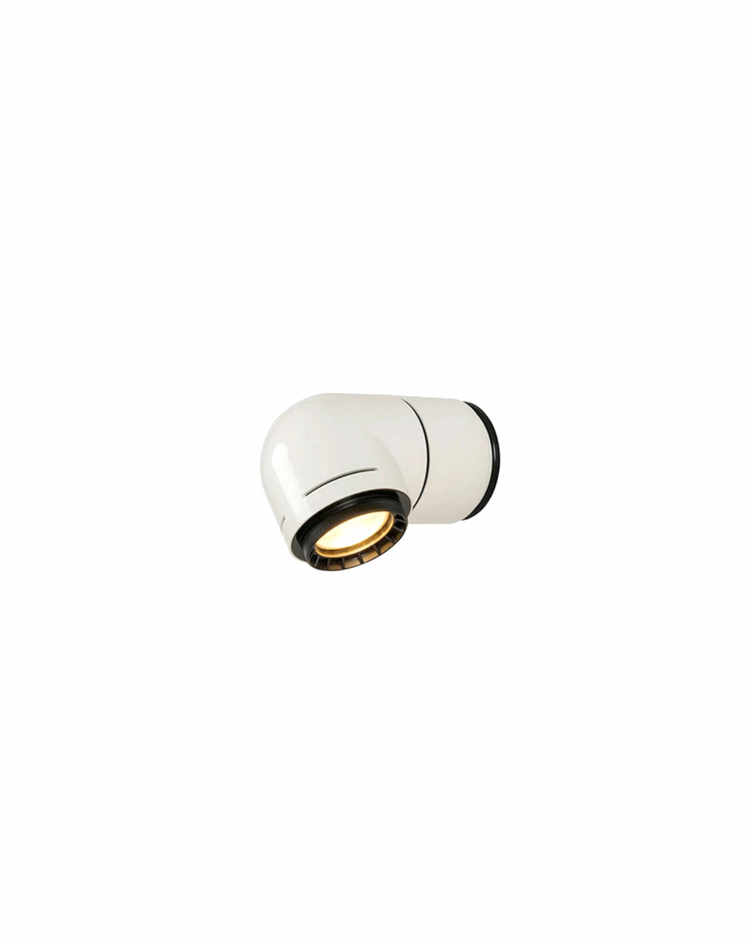 White wall version articulating pipe spotlight