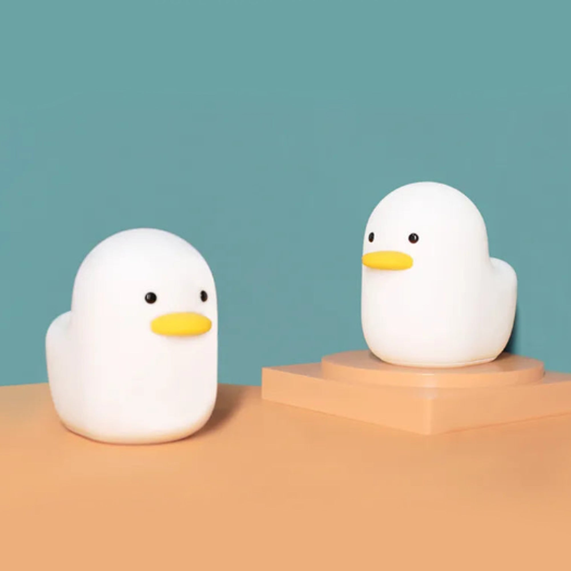 Silicone Night Light - Soft Glowing Duck Kids Room Lamp