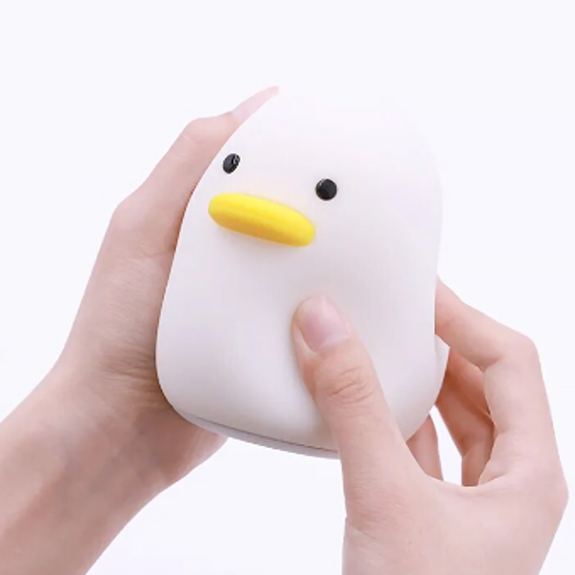 Silicone Night Light - Soft Glowing Duck Kids Room Lamp