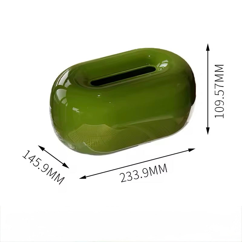 elegant oval tissue box holder for contemporary interiors