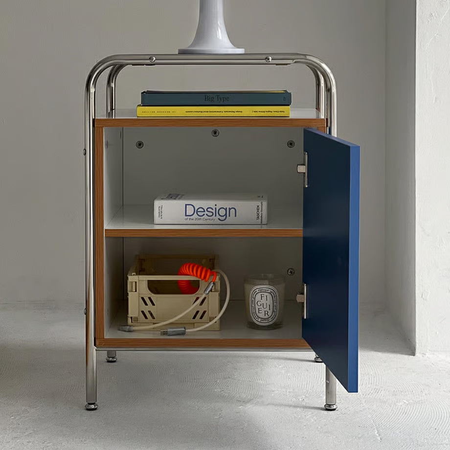 NORDIC CUBE | Minimalist Color-Block Accent Cabinet