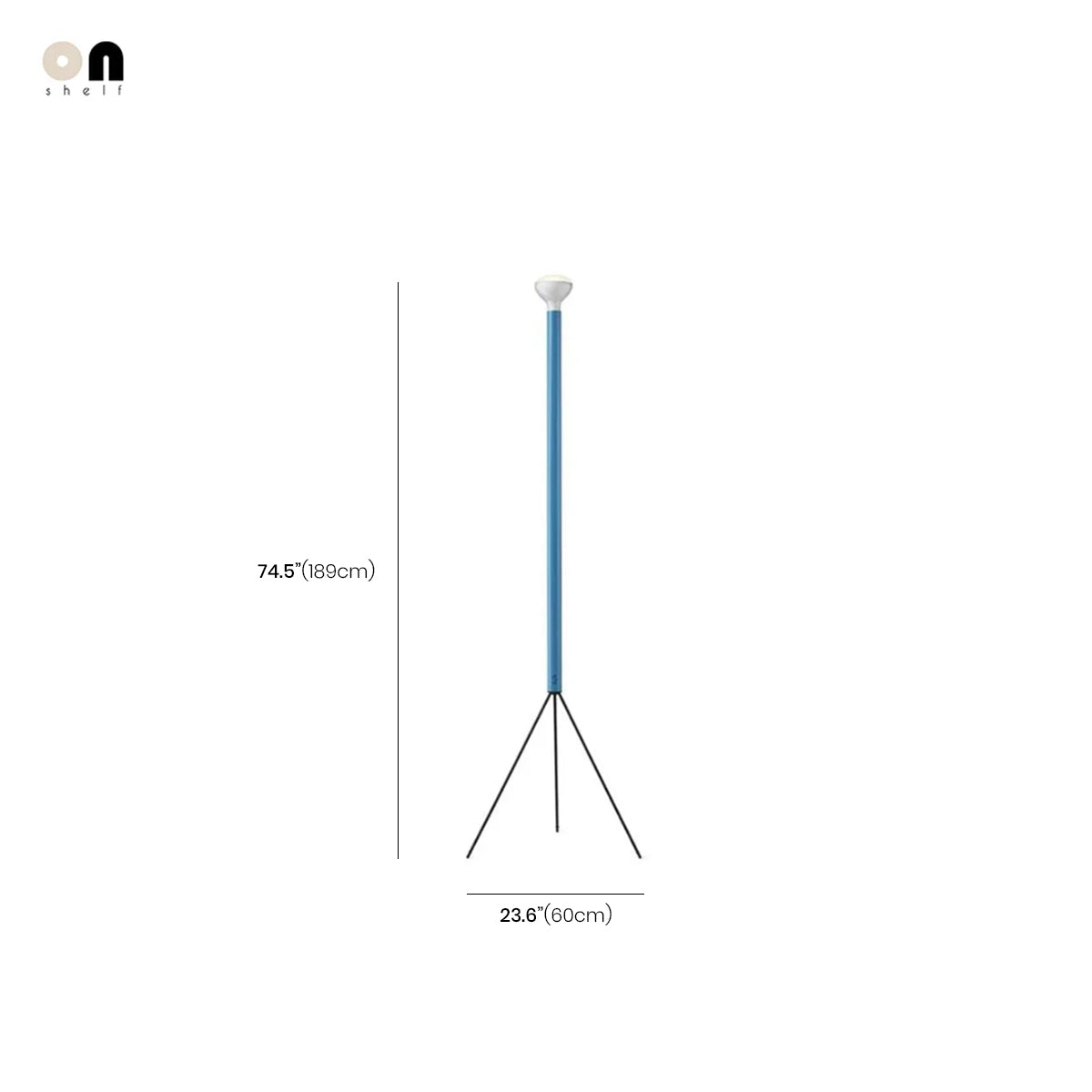 Bar Floor Lamp - Tall Uplight LED Lamp 74.5"