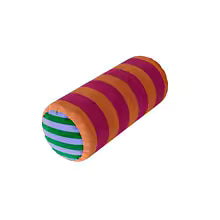 Velvet Round Neck Bolster Pillow Cylinder Lumbar Support Cushion