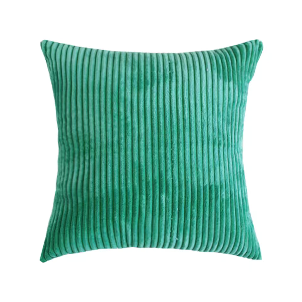 Striped Corduroy Cushion Cover Solid Color Sofa Pillowcase