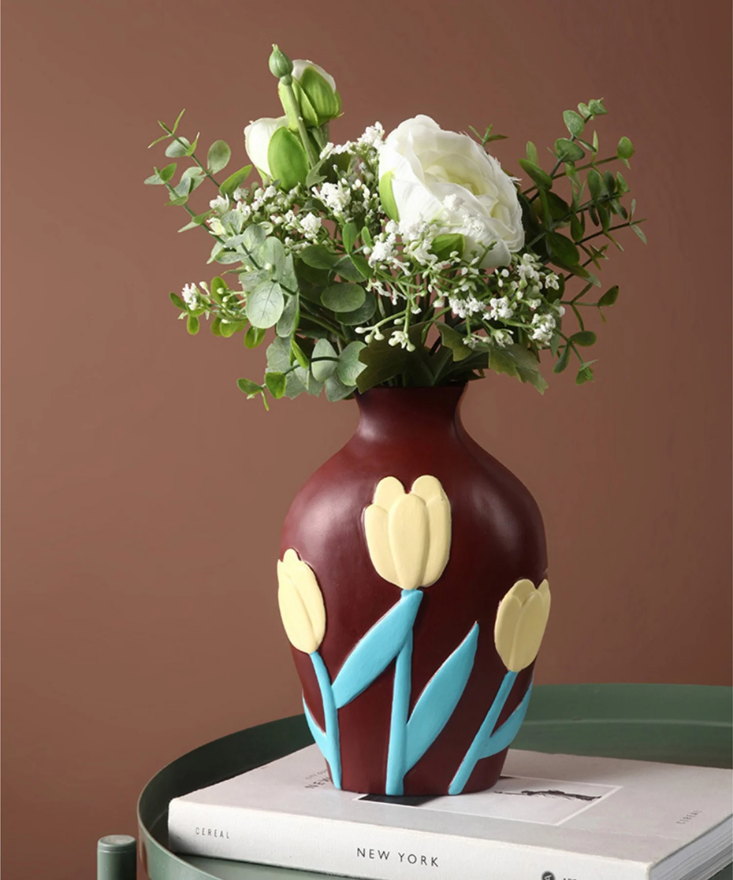 FLORAL CERAMIC | Hand-Painted Nordic Vase Set