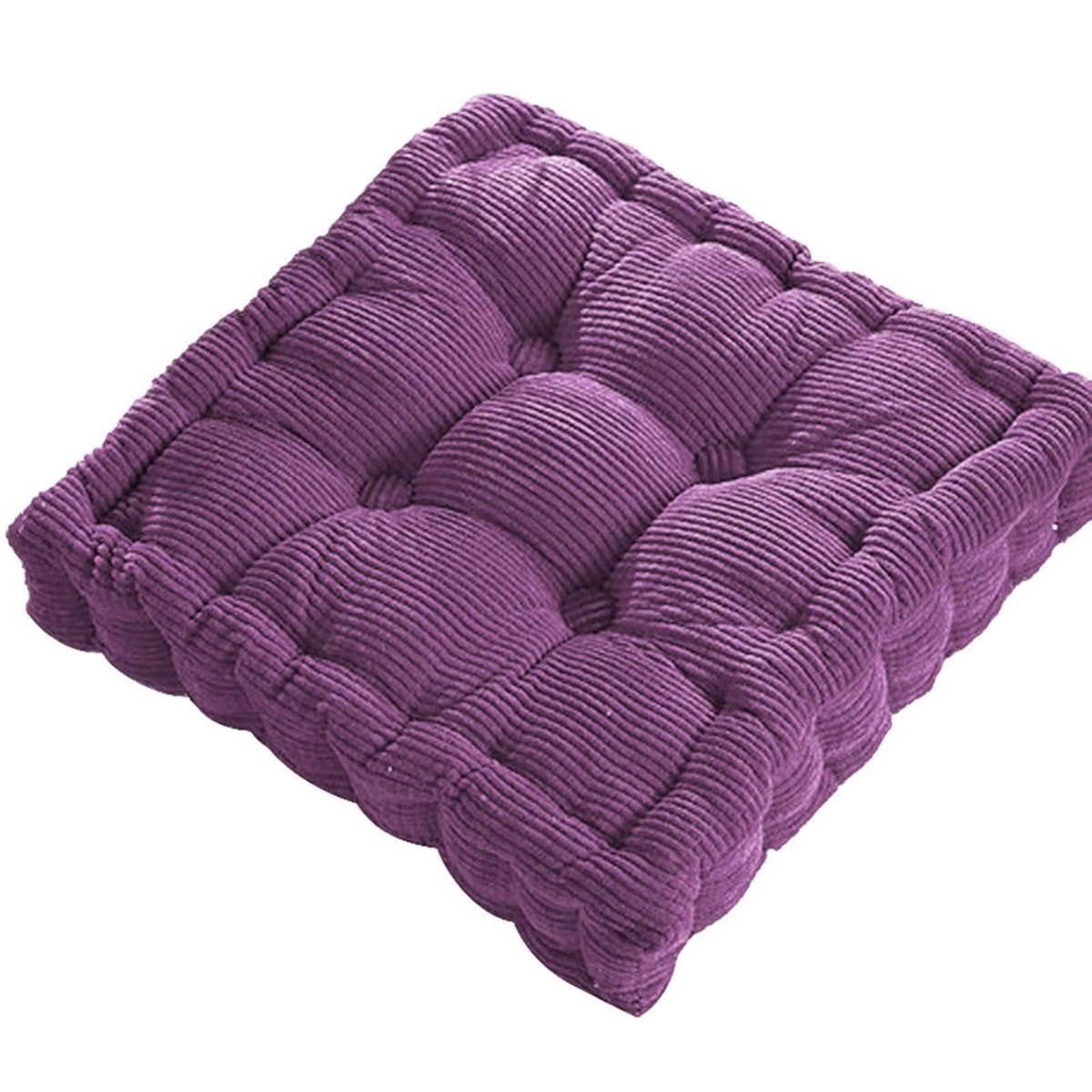 Square Floor Cushion Tufted Meditation Seat Pad 40x40cm
