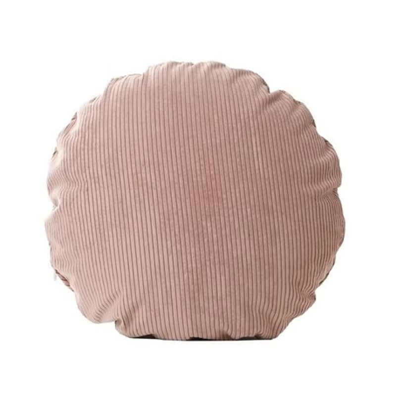 Round Corduroy Pillow Cover Striped Nordic Decorative Cushion Case