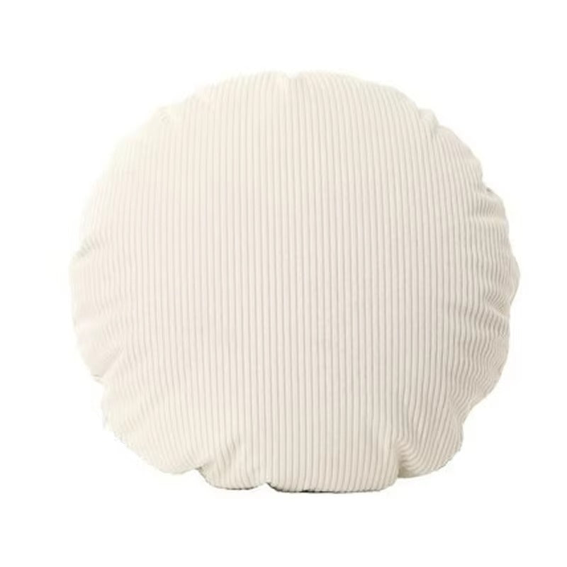 Round Corduroy Pillow Cover Striped Nordic Decorative Cushion Case