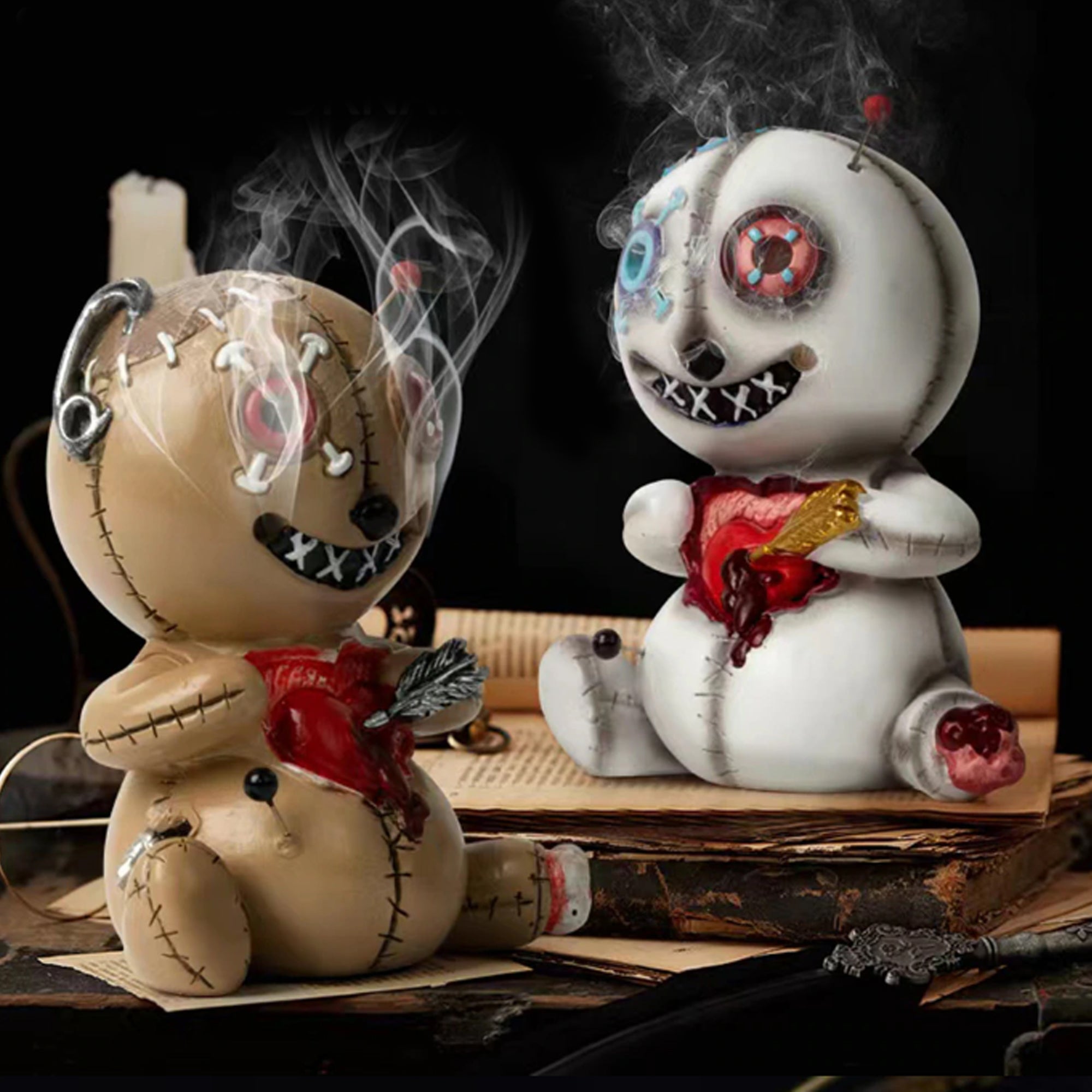 Voodoo Doll Incense Holder - Resin Decorative Burner