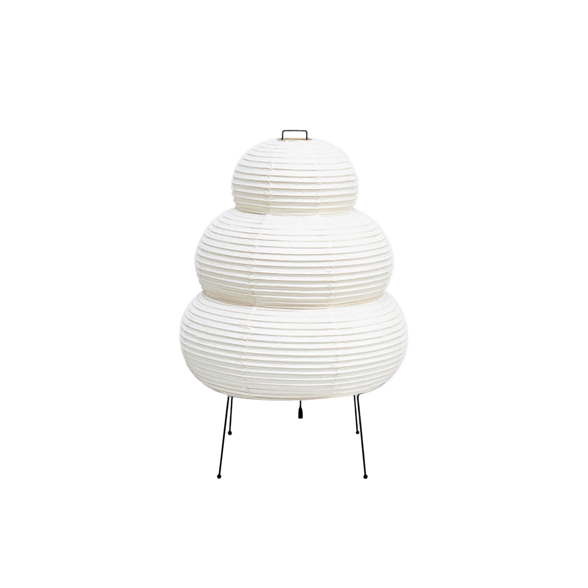 Japanese Floor Lantern – Curvy Wabi-Sabi Decor Lamp