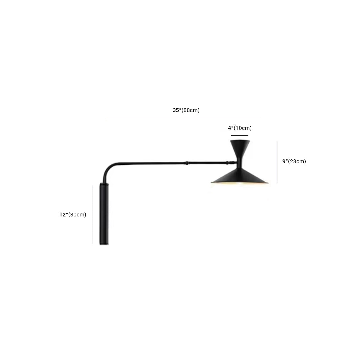 Swing Arm Wall Lamp - Industrial Plug In Sconce