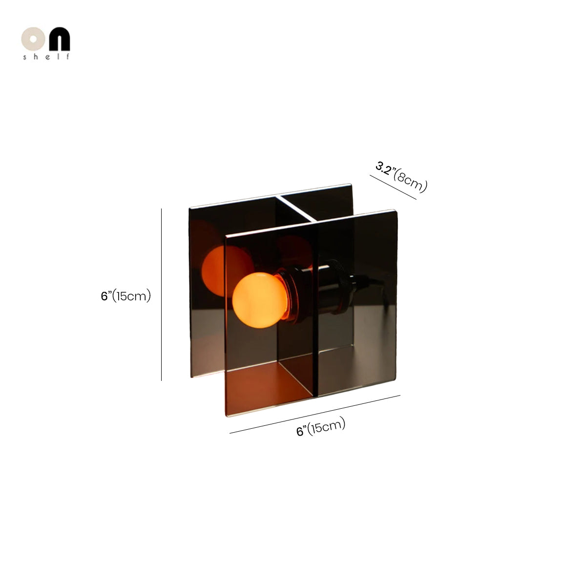 Black Acrylic Table Lamp | Contemporary Lighting Fixture