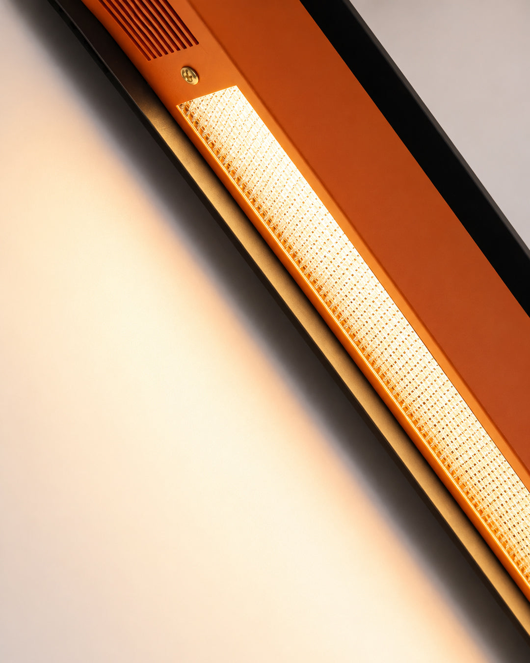 Wall lamp illuminated in cool white color temperature