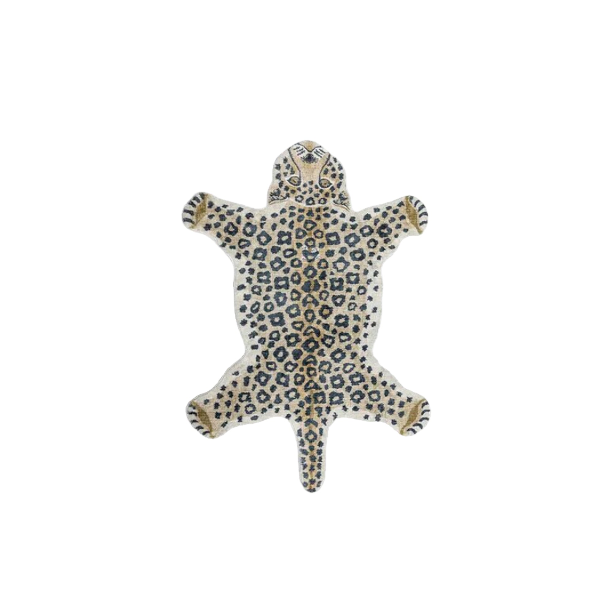 Leopard Hide Rug - Soft Floor Rug | Faux Animal Skin Mat
