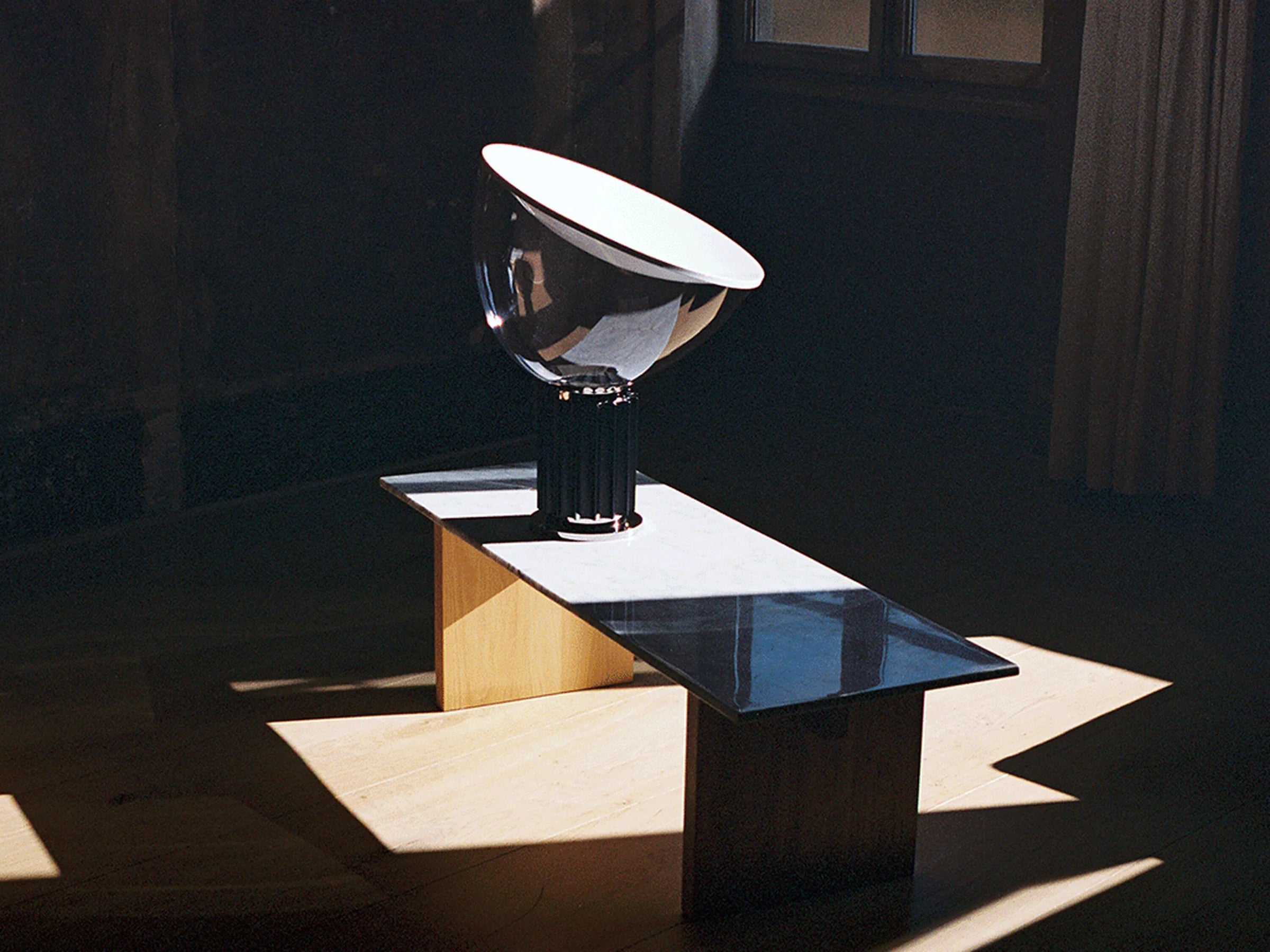 Transparent Bowl Lamp – Italian Style Chrome Table Light