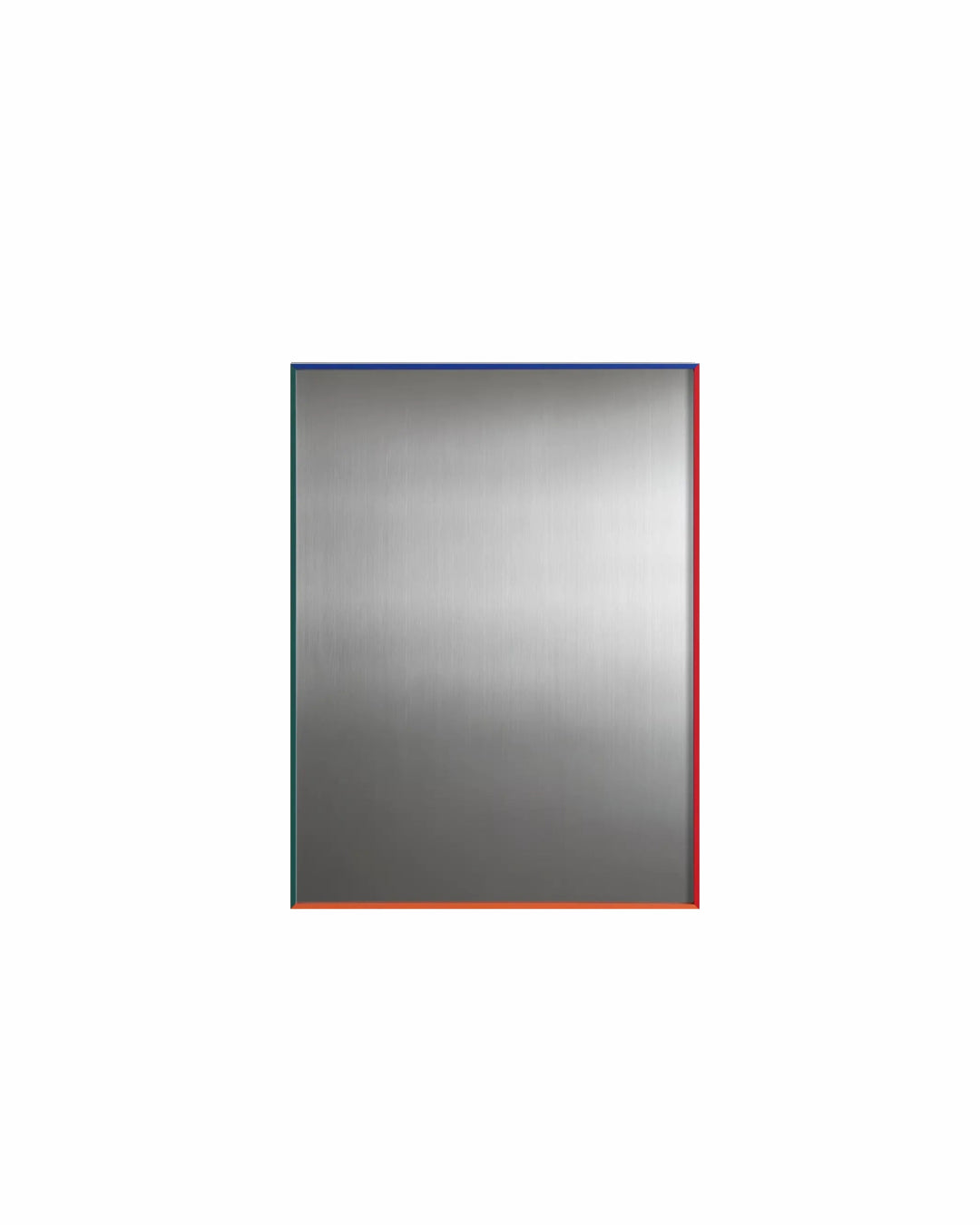 Rainbow frame magnetic steel display board, front view