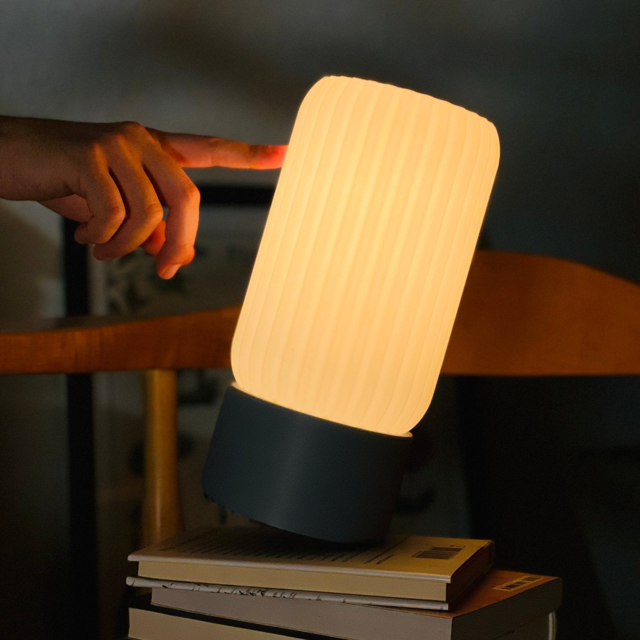 Milk Shade Barrel Lamp - Eco Friendly Modular Table Light