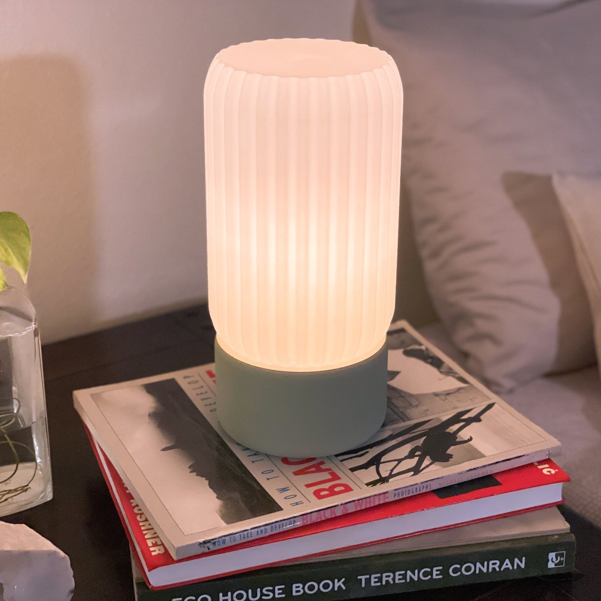 Milk Shade Barrel Lamp - Eco Friendly Modular Table Light
