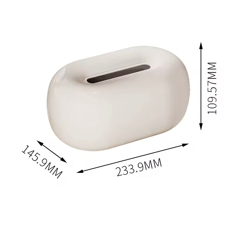 minimalist ceramic tissue box holder for living room table
