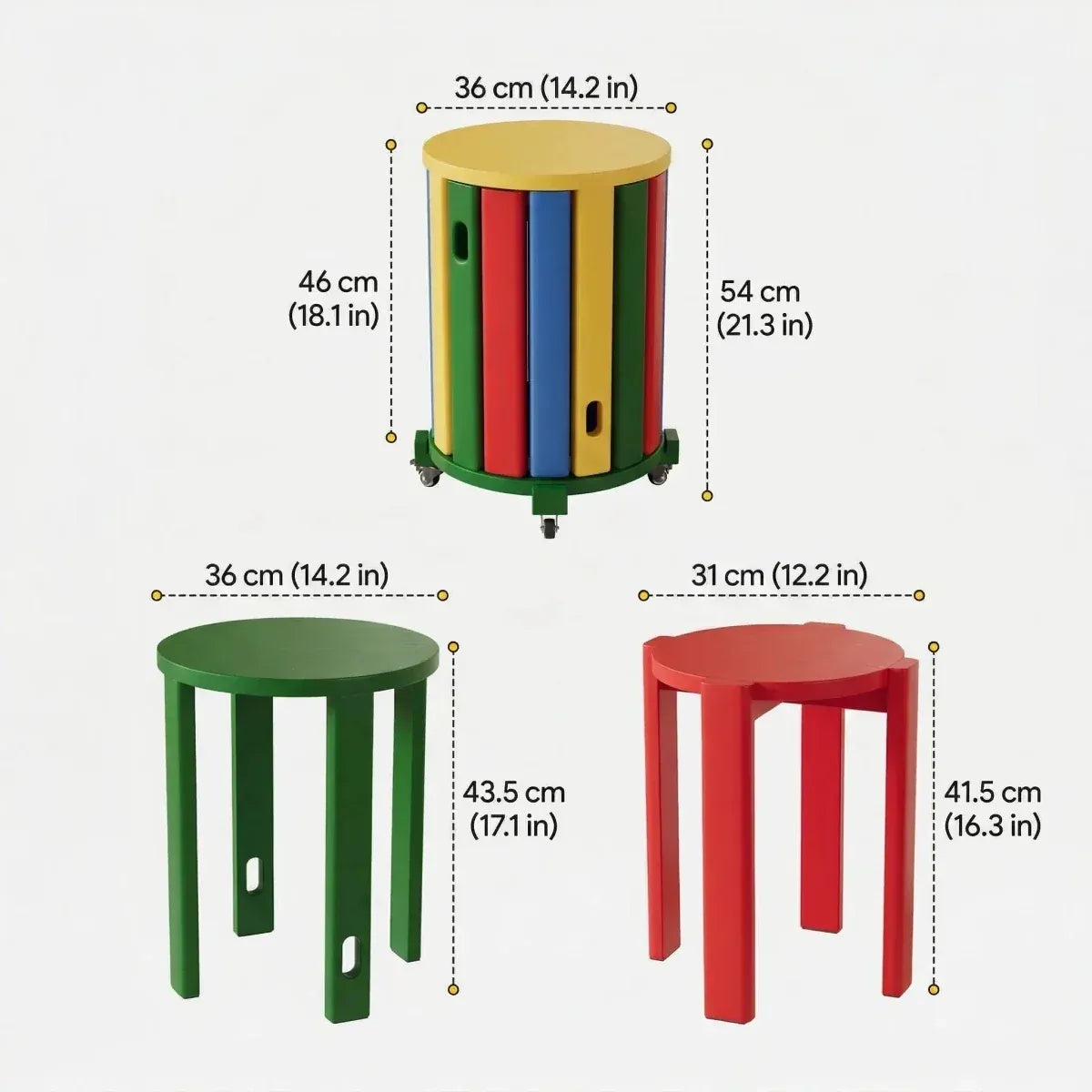 modern solid wood stools for dining room and living room
