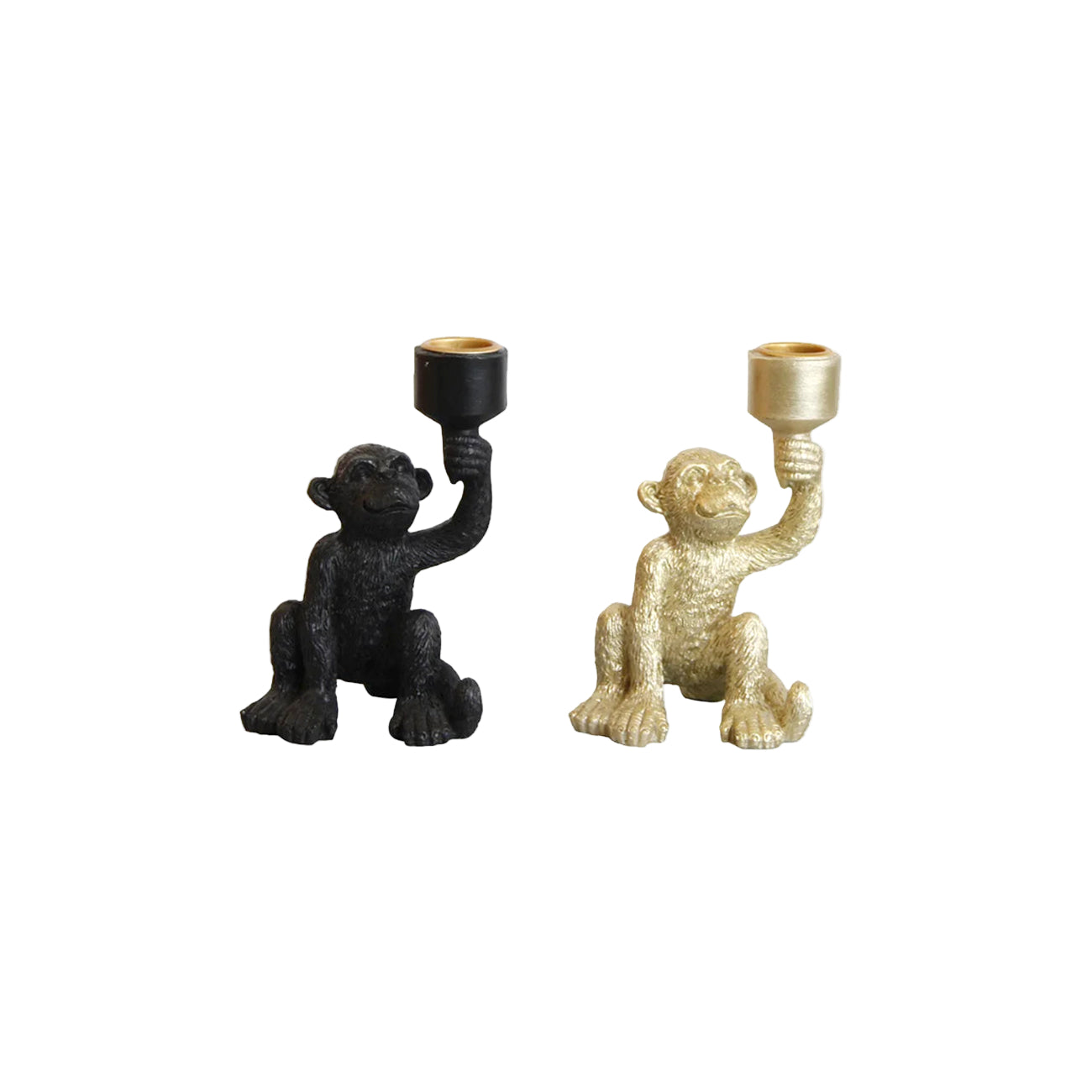 Monkey Candle Holder – Resin Decorative Decor