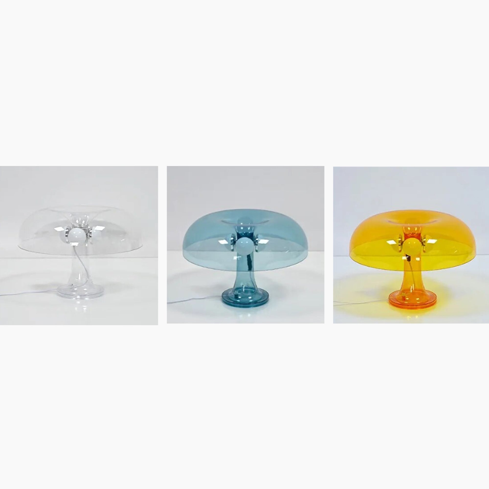 Mushroom Table Lamp | Bauhaus Style Transparent Desk Light