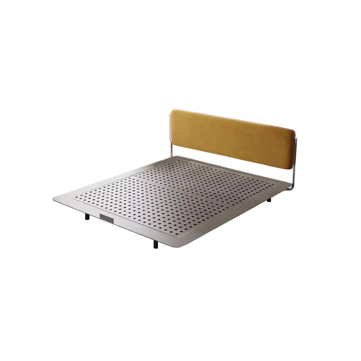 Stainless Steel Bed Frame - French Orange Headboard Industrial Design