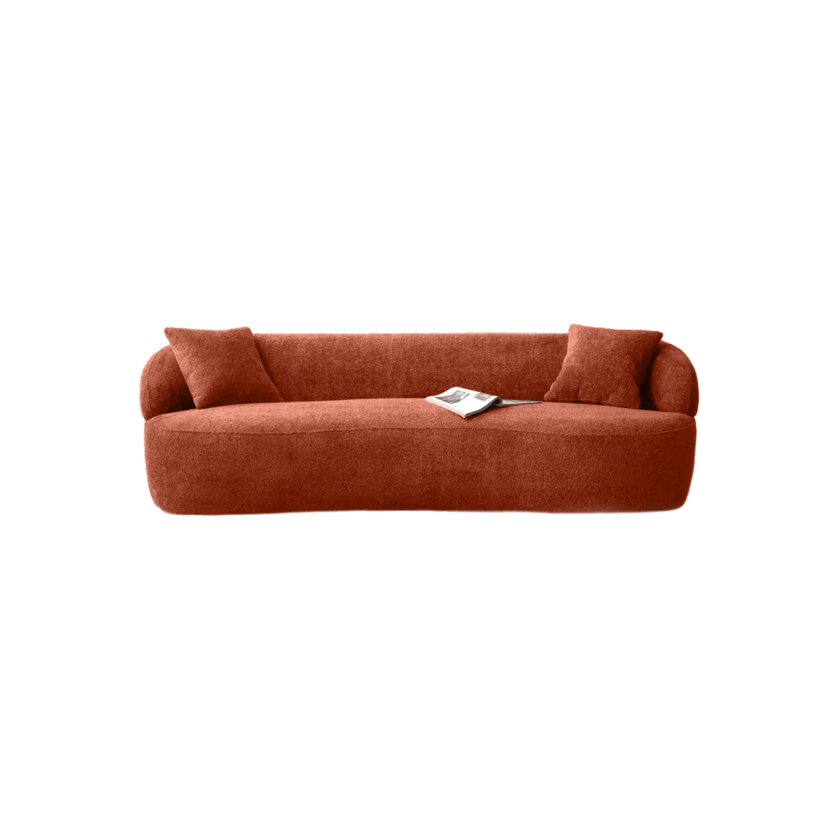 3-Seat Lounge Sofa | Modern Living Room Couch With Pillows