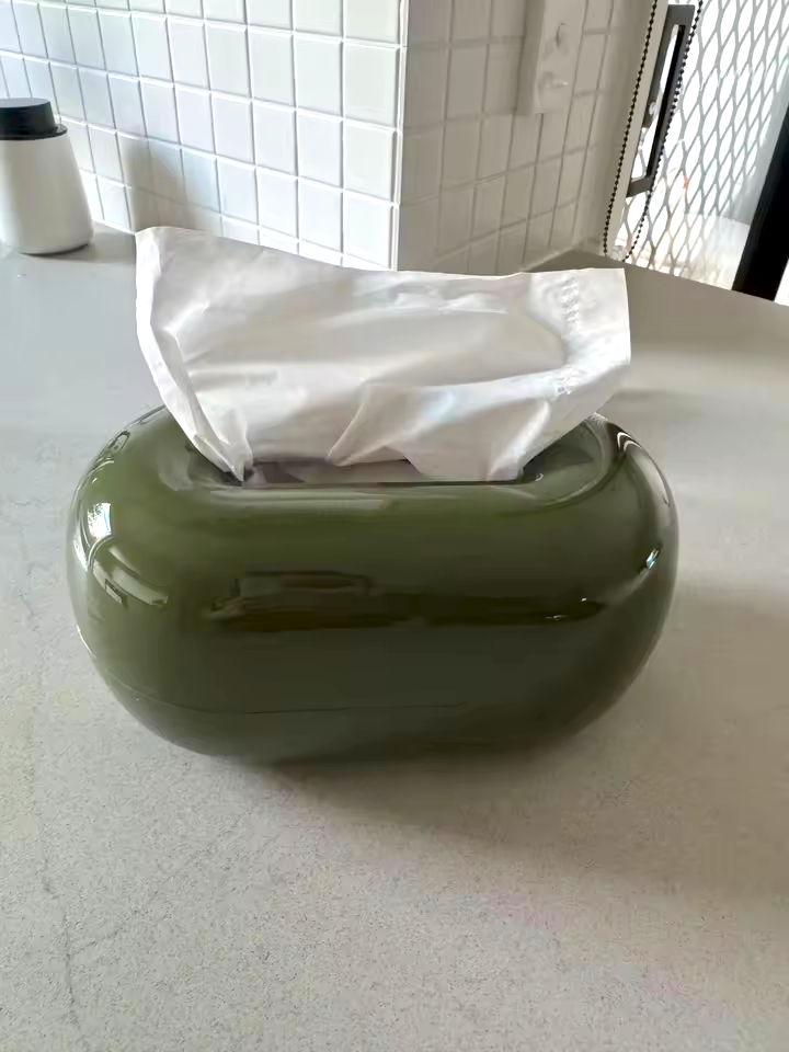 premium ceramic tissue holder for dining and living room