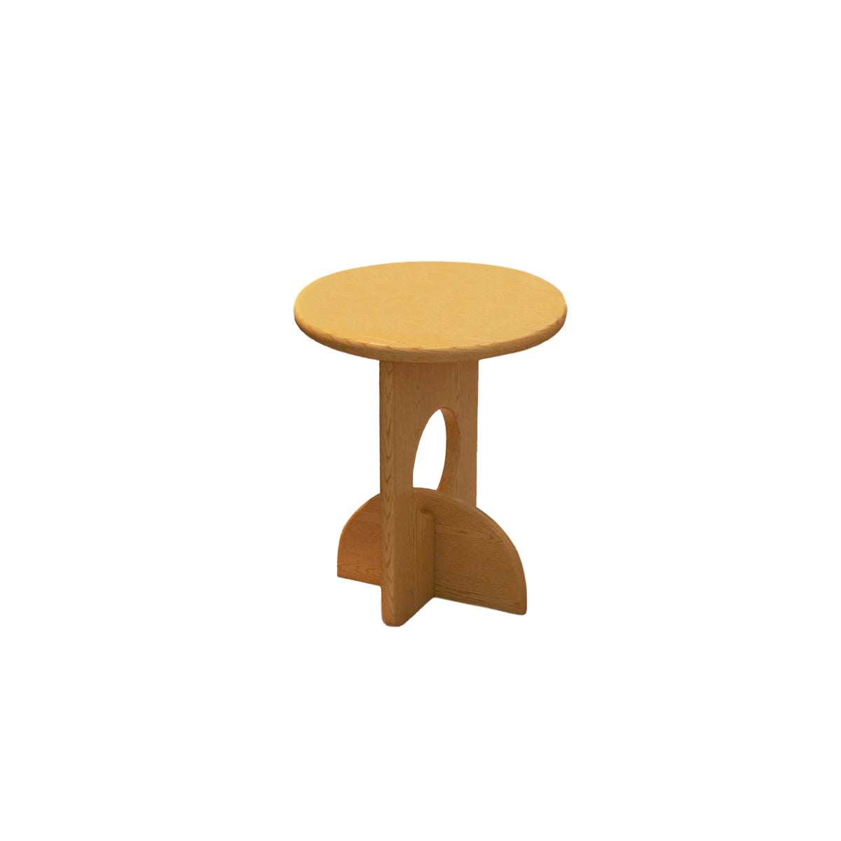 Mid Century Side Table | Vintage Wooden Cross Leg 15.8x19.7 Pine