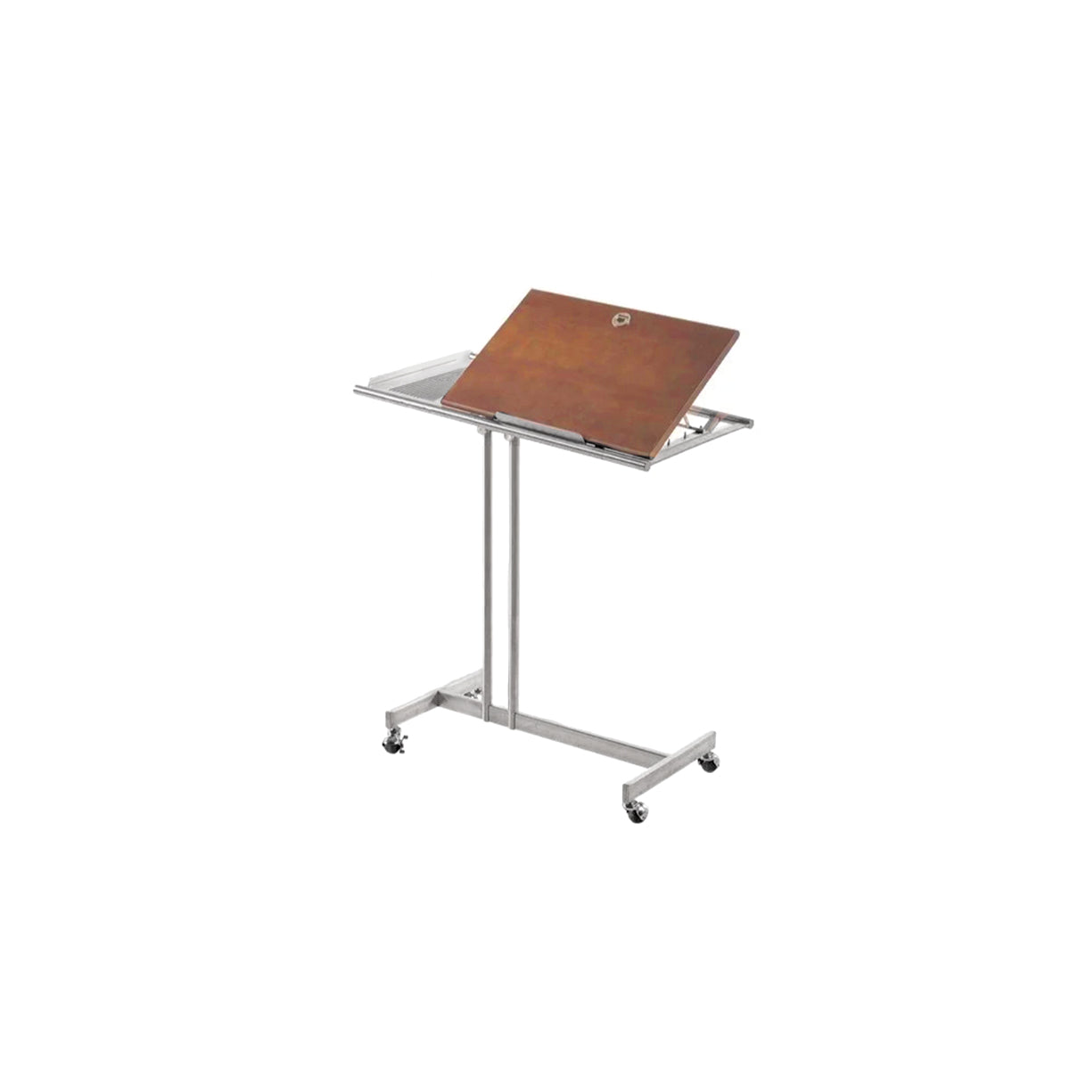 Mid-Century Laptop Table | Solid Wood Compact Work Table