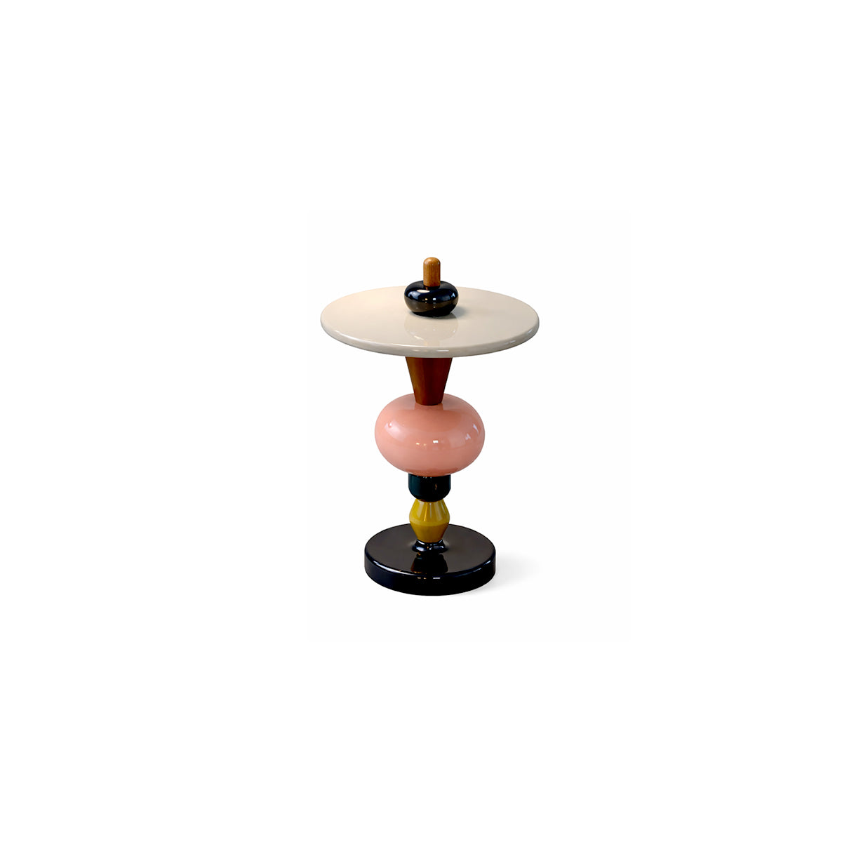 Modular Side Table - Color Stack Pedestal Design