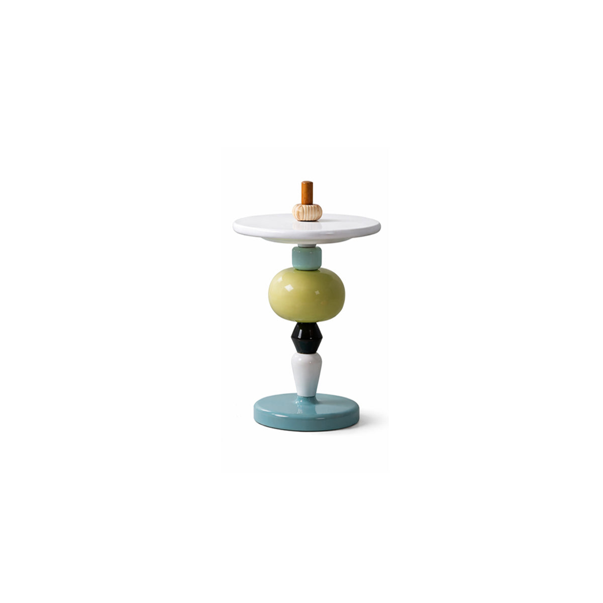 Modular Side Table - Color Stack Pedestal Design