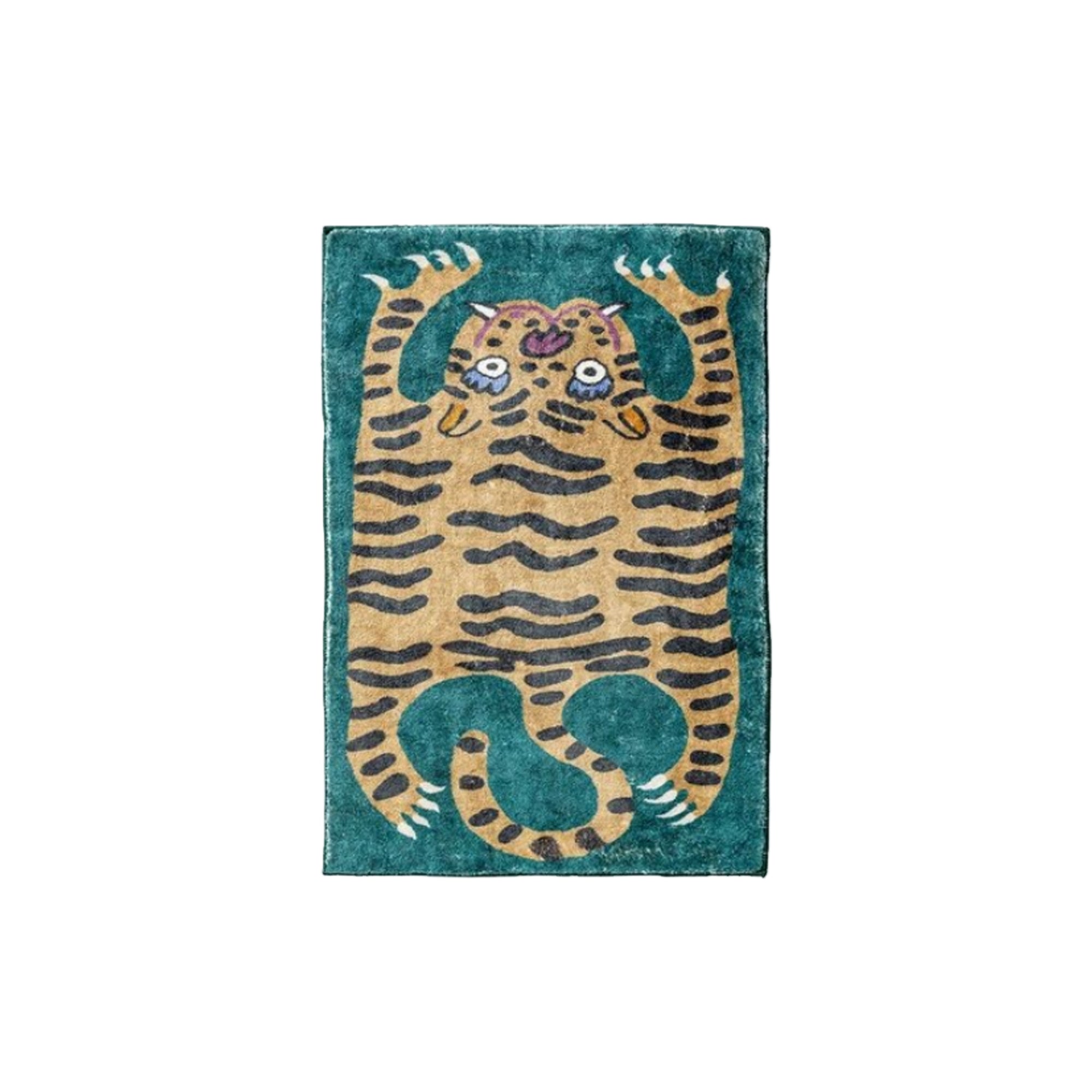 Funky Tiger Rug - Plush Soft Floor Mat, Cozy & Non Slip