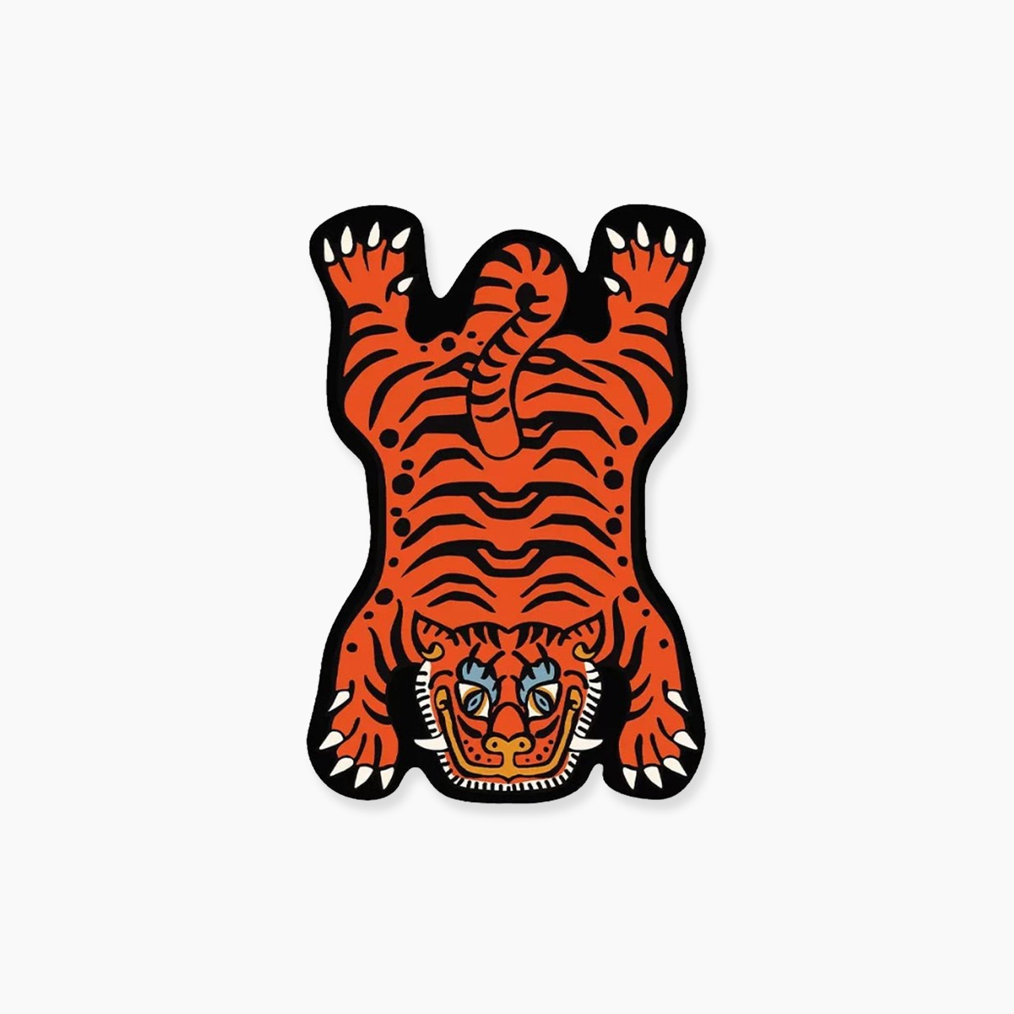Cartoon Tiger Rug - Cute Animal Decor Mat