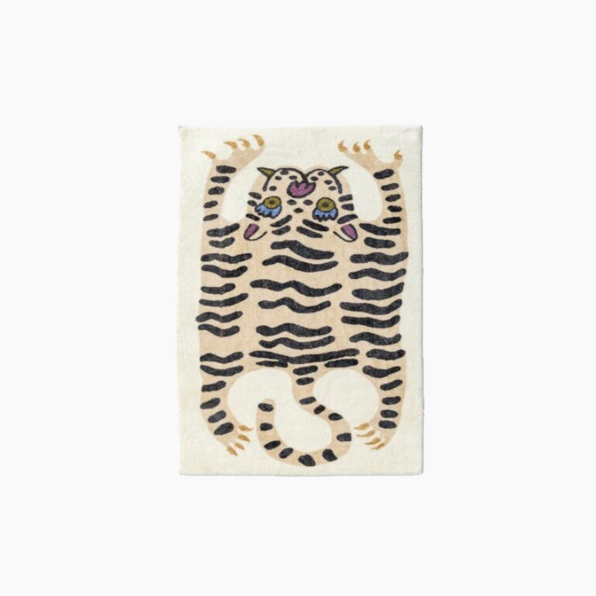 Funky Tiger Rug - Plush Soft Floor Mat, Cozy & Non Slip