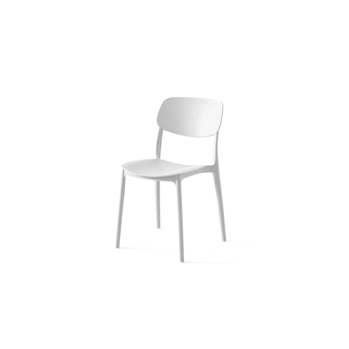Nordic ABS Dining Chair - Minimalist Plastic Seat