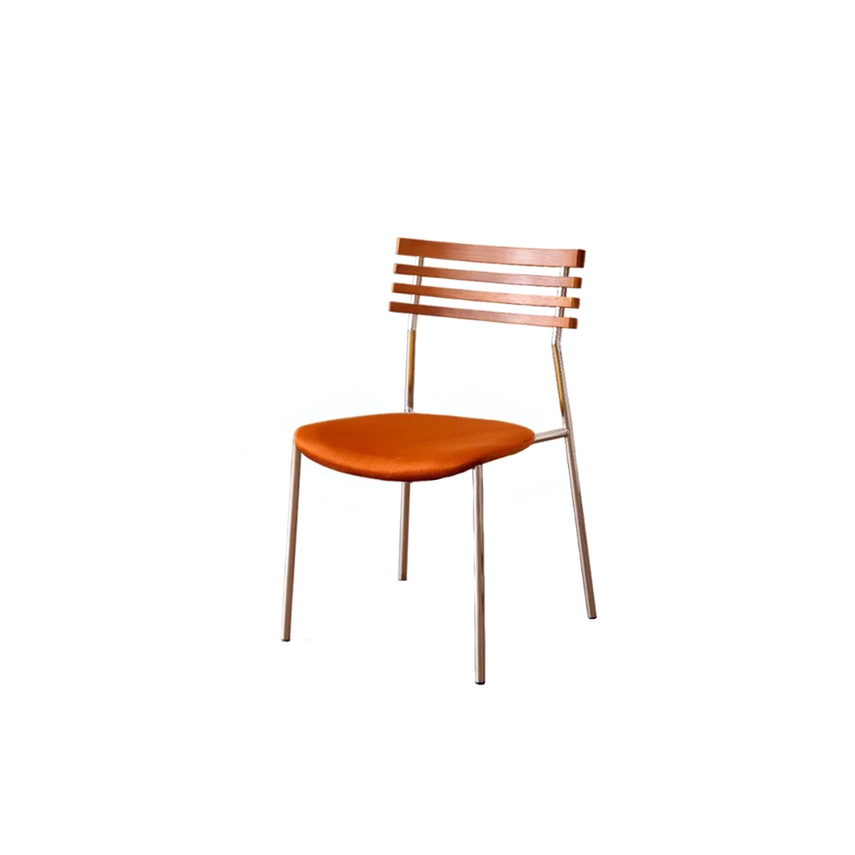 Mid Century Dining Chair - Sculpted Wood Backrest