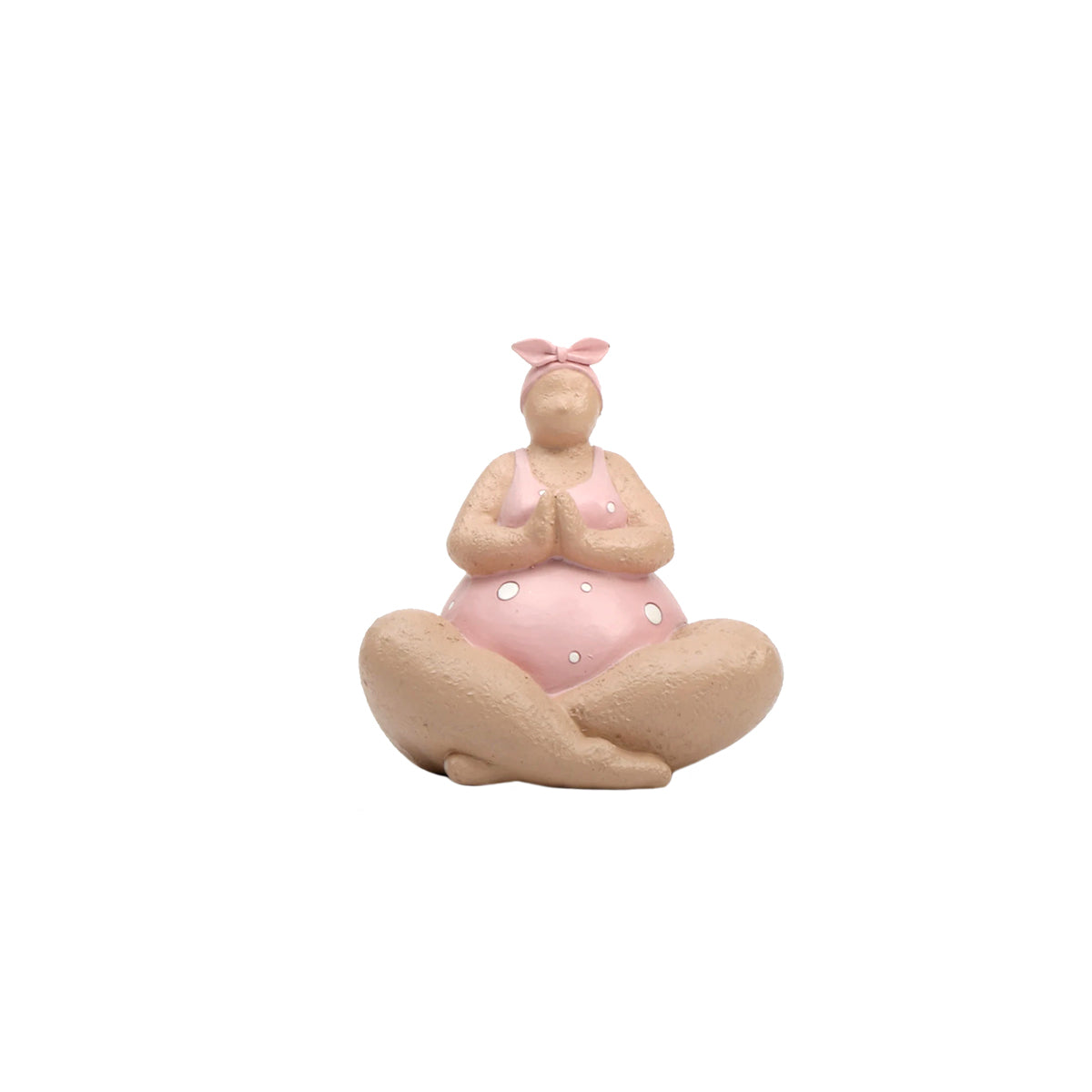 Yoga Fat Lady Ornament - Body Positivity Sculpture Accent