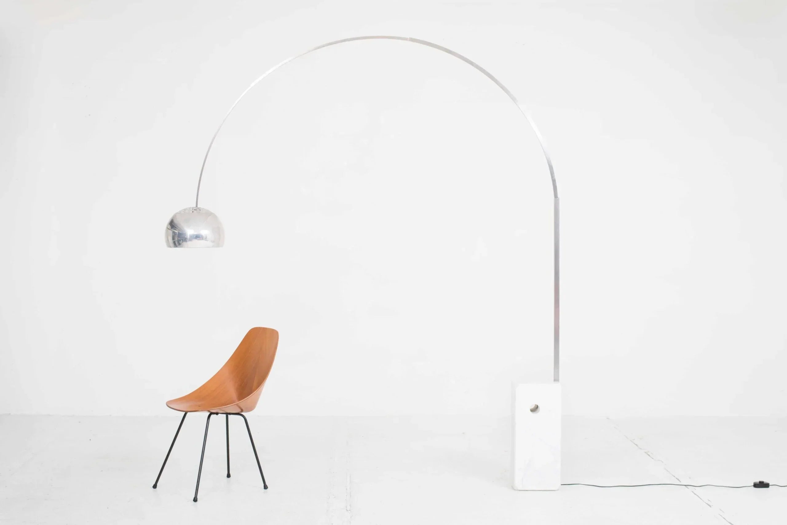 Flos Arco floor lamp marble base