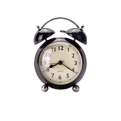 ELEGANT METAL BELL ALARM CLOCK
