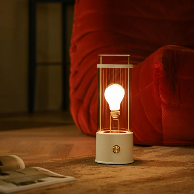 Portable Table Lamp - Cordless Rechargeable Warm Dimmable Light