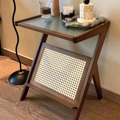 Bamboo Rattan Coffee Table - Lightweight Handcrafted Wood Table