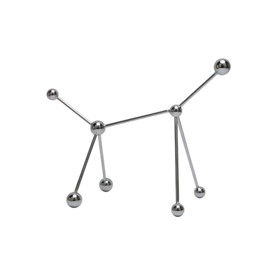 Modern Metal Ornament - Nordic Geometric Sculpture
