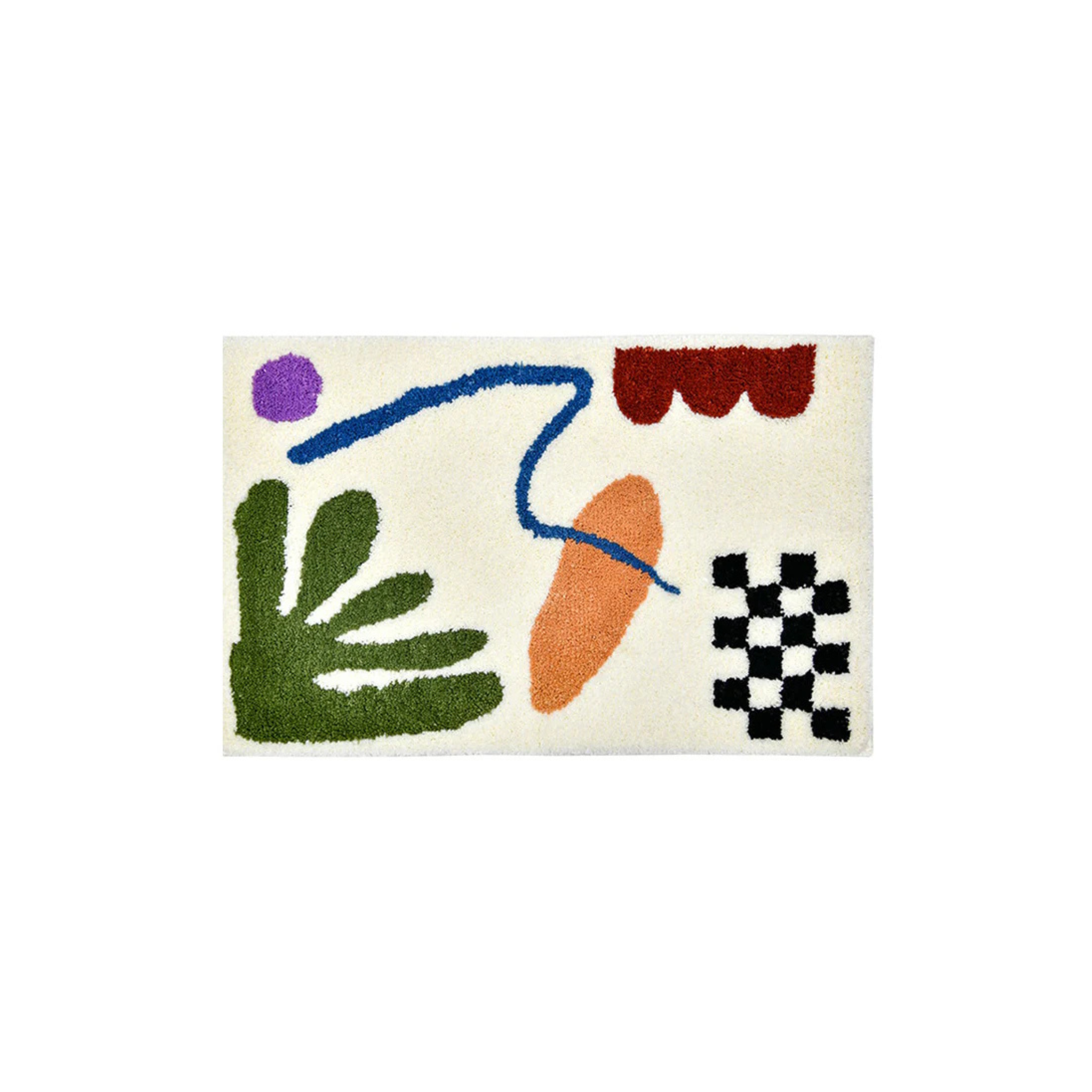 Hand Crafted Rug - Geometric Modern Art Design