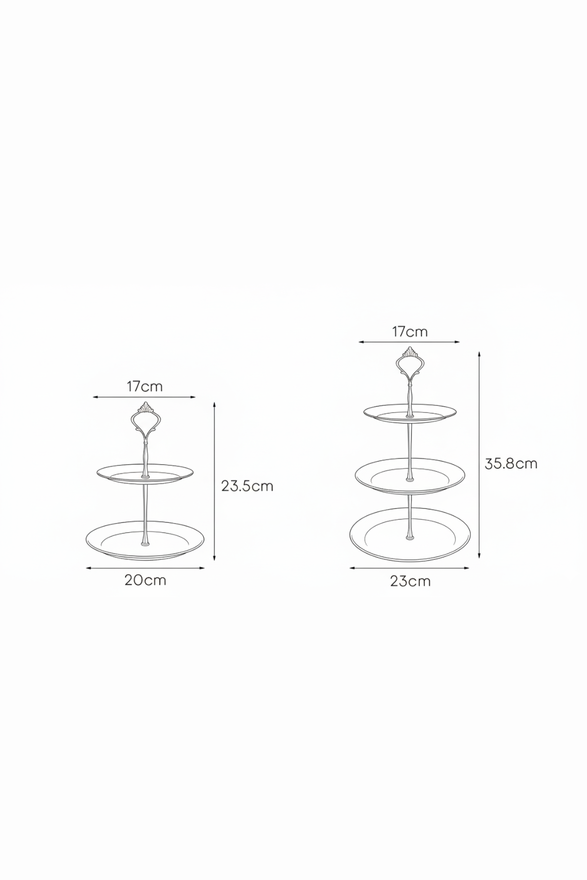 GLANS | Multi-Tiered Metal Stand