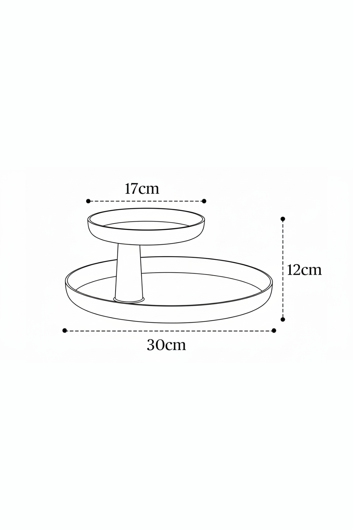 Rotary Tray | Two-Tier Utility Tray