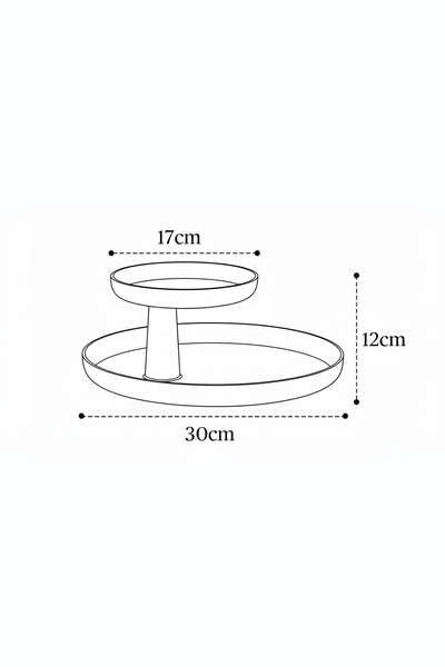 Rotary Tray | Two-Tier Utility Tray